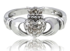 diamond claddagh ring by the irish jewelry company